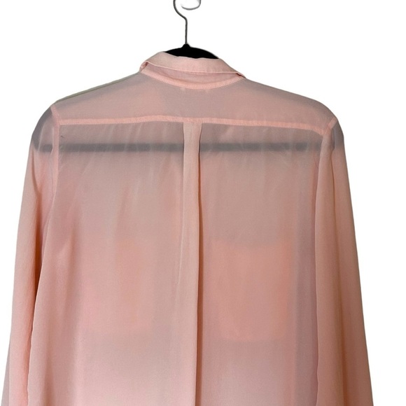 Club Monaco Women's 100% Silk Button Down Blouse- Size Small - Picture 4 of 8